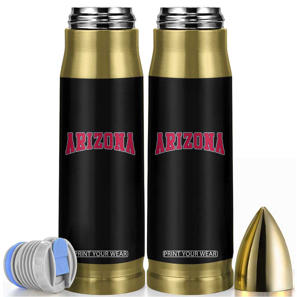 Arizona Sports Fan Vintage Bold Throwback AZ State Bullet Tumbler TS11 Black Print Your Wear