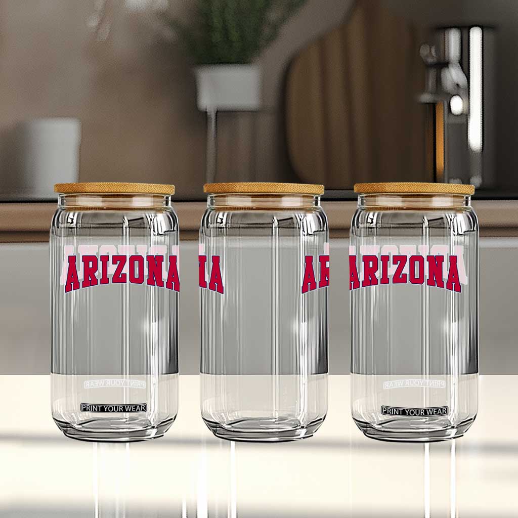 Arizona Sports Fan Vintage Bold Throwback AZ State Glass Can TS11 Print Your Wear
