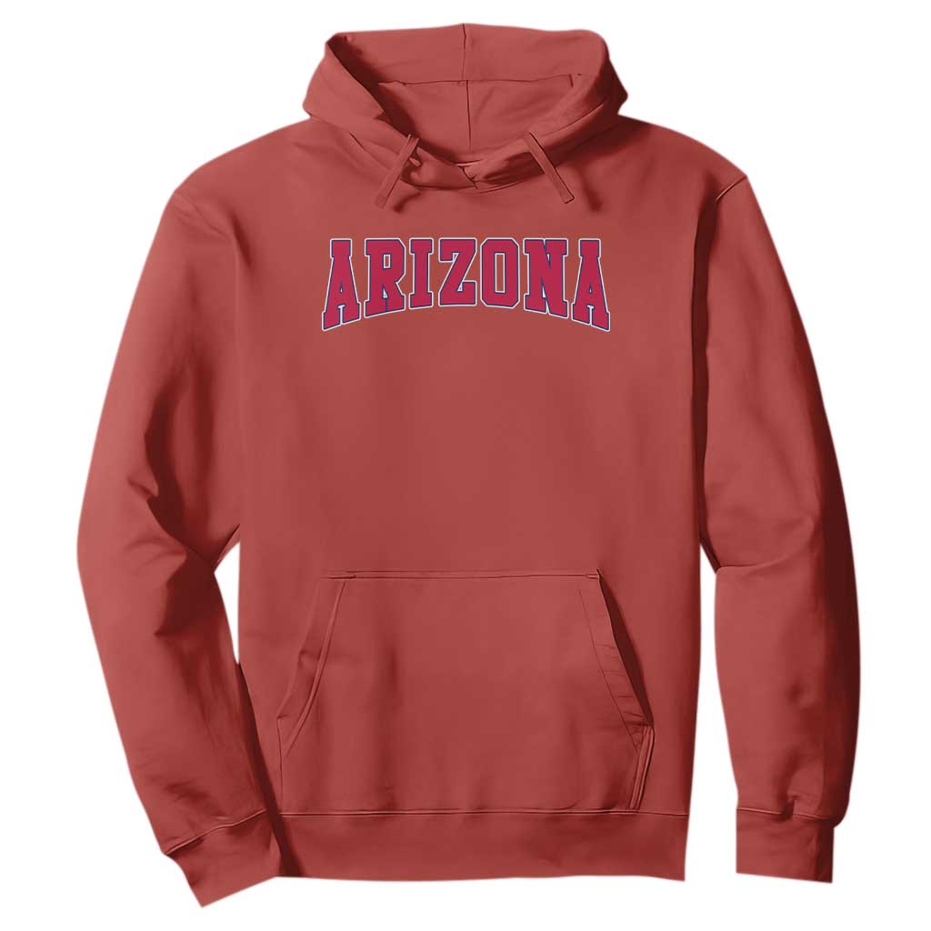 Arizona Sports Fan Vintage Bold Throwback AZ State Hoodie TS11 Red Print Your Wear