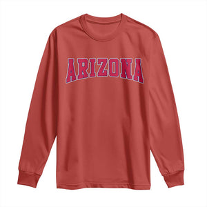 Arizona Sports Fan Vintage Bold Throwback AZ State Long Sleeve Shirt TS11 Red Print Your Wear