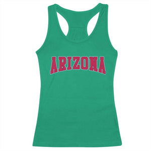 Arizona Sports Fan Vintage Bold Throwback AZ State Racerback Tank Top TS11 Irish Green Print Your Wear