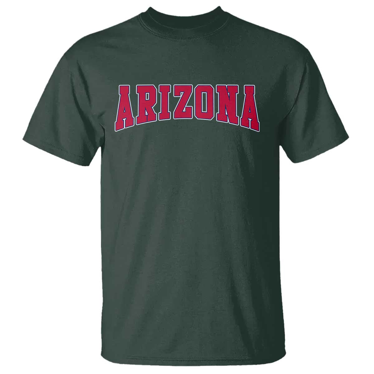 Arizona Sports Fan Vintage Bold Throwback AZ State T Shirt TS11 Dark Forest Green Print Your Wear