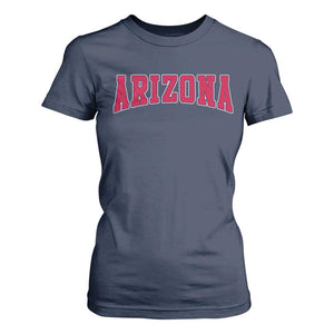 Arizona Sports Fan Vintage Bold Throwback AZ State T Shirt For Women TS11 Navy Print Your Wear