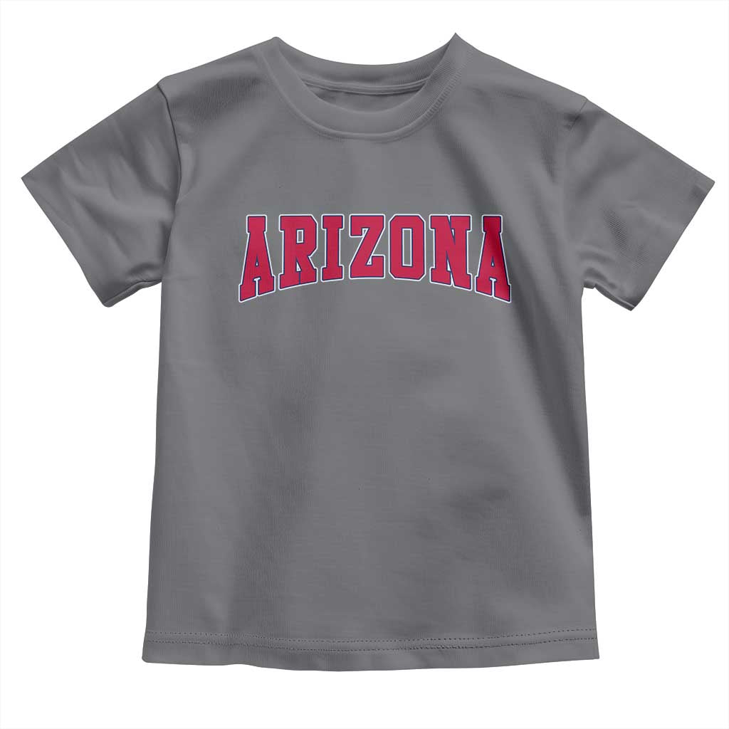 Arizona Sports Fan Vintage Bold Throwback AZ State Toddler T Shirt TS11 Charcoal Print Your Wear