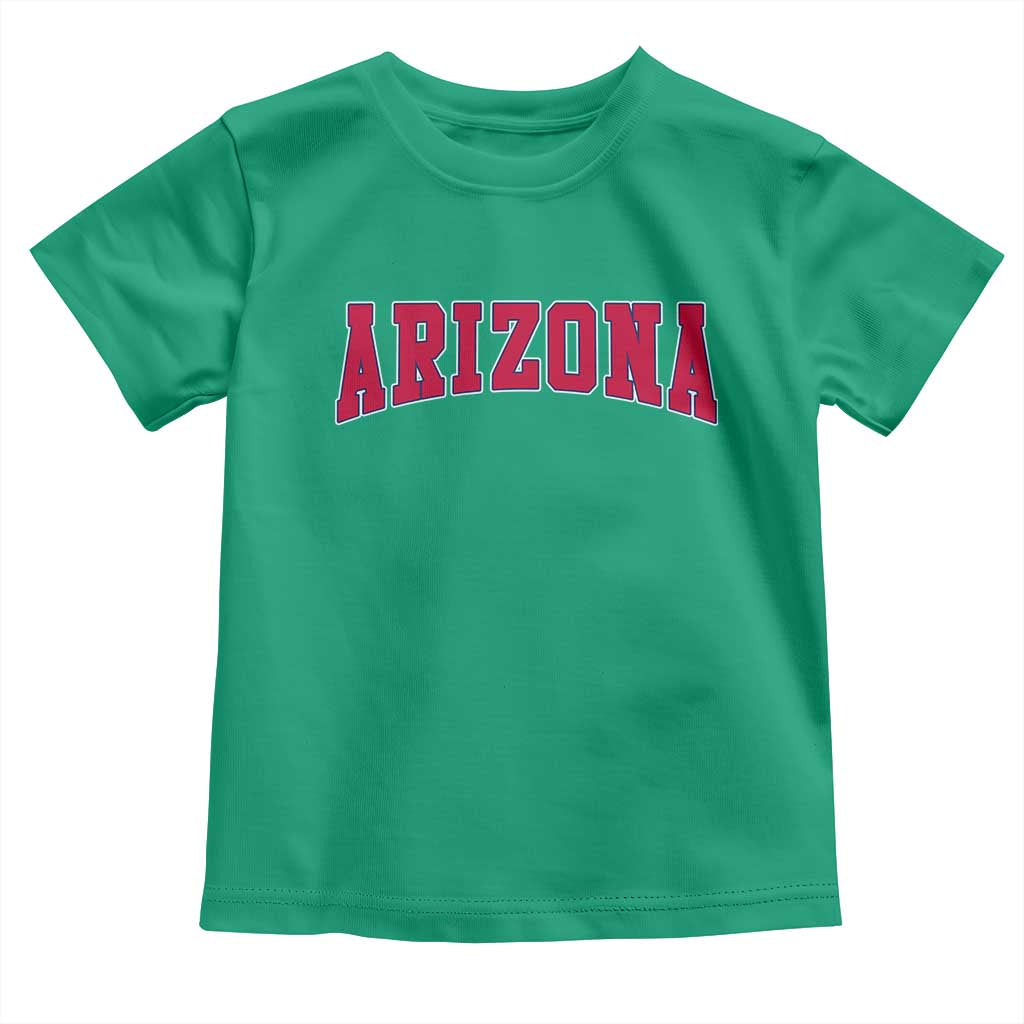 Arizona Sports Fan Vintage Bold Throwback AZ State Toddler T Shirt TS11 Irish Green Print Your Wear