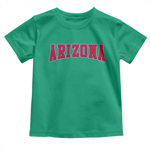 Arizona Sports Fan Vintage Bold Throwback AZ State Toddler T Shirt TS11 Irish Green Print Your Wear