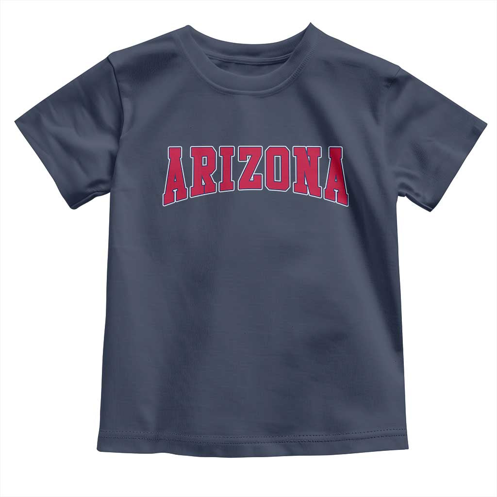 Arizona Sports Fan Vintage Bold Throwback AZ State Toddler T Shirt TS11 Navy Print Your Wear