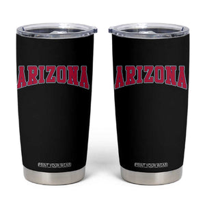 Arizona Sports Fan Vintage Bold Throwback AZ State Tumbler Cup TS11 Black Print Your Wear