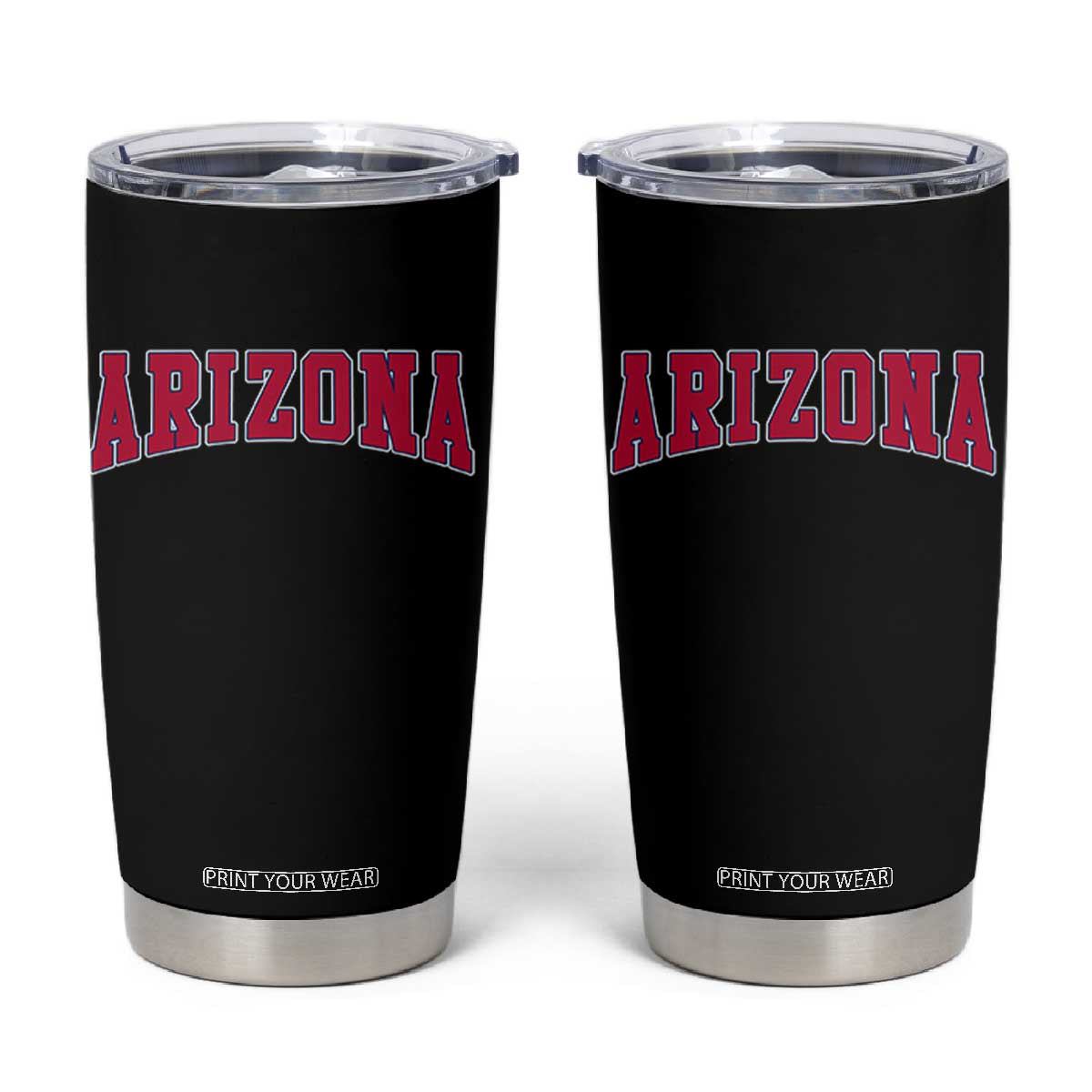 Arizona Sports Fan Vintage Bold Throwback AZ State Tumbler Cup TS11 Black Print Your Wear