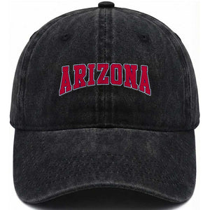 Arizona Sports Fan Vintage Bold Throwback AZ State Washed Cotton Baseball Cap TS11 Print Your Wear