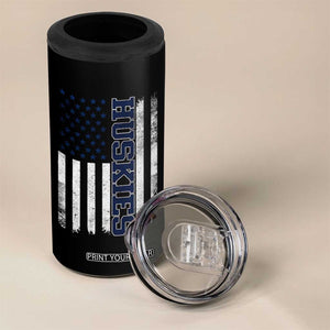 Husky Lover Sports Varsity Aesthetic Letters Vintage American Flag 4 in 1 Can Cooler Tumbler TS11 Print Your Wear