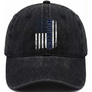 Husky Lover Sports Varsity Aesthetic Letters Vintage American Flag Washed Cotton Baseball Cap TS11 Print Your Wear