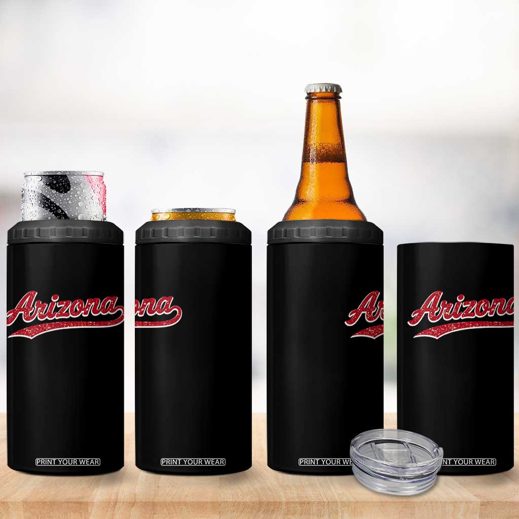 Arizona Varsity Script Classic Sports Jersey Style 4 in 1 Can Cooler Tumbler TS11 Print Your Wear