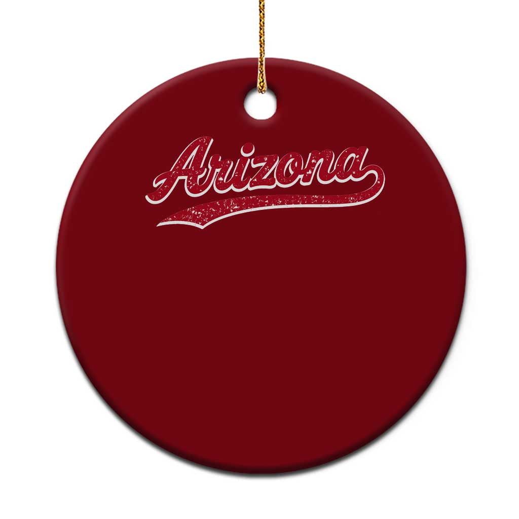Arizona Varsity Script Classic Sports Jersey Style Ceramic Ornament TS11 1pc Red Print Your Wear