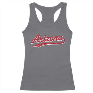 Arizona Varsity Script Classic Sports Jersey Style Racerback Tank Top TS11 Charcoal Print Your Wear