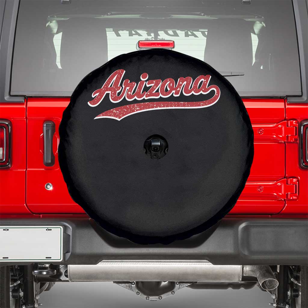 Arizona Varsity Script Classic Sports Jersey Style Spare Tire Cover TS11 Black Print Your Wear