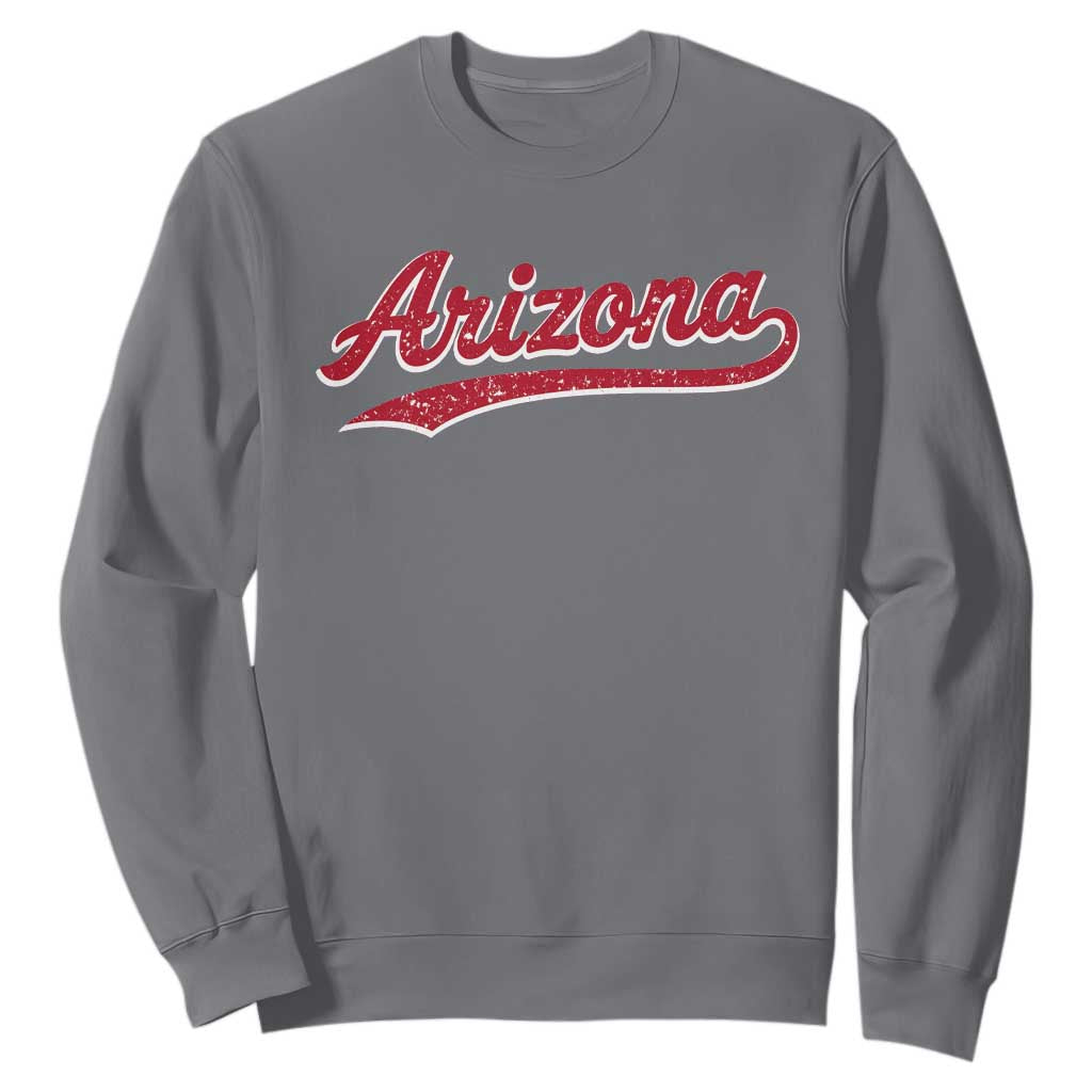 Arizona Varsity Script Classic Sports Jersey Style Sweatshirt TS11 Charcoal Print Your Wear