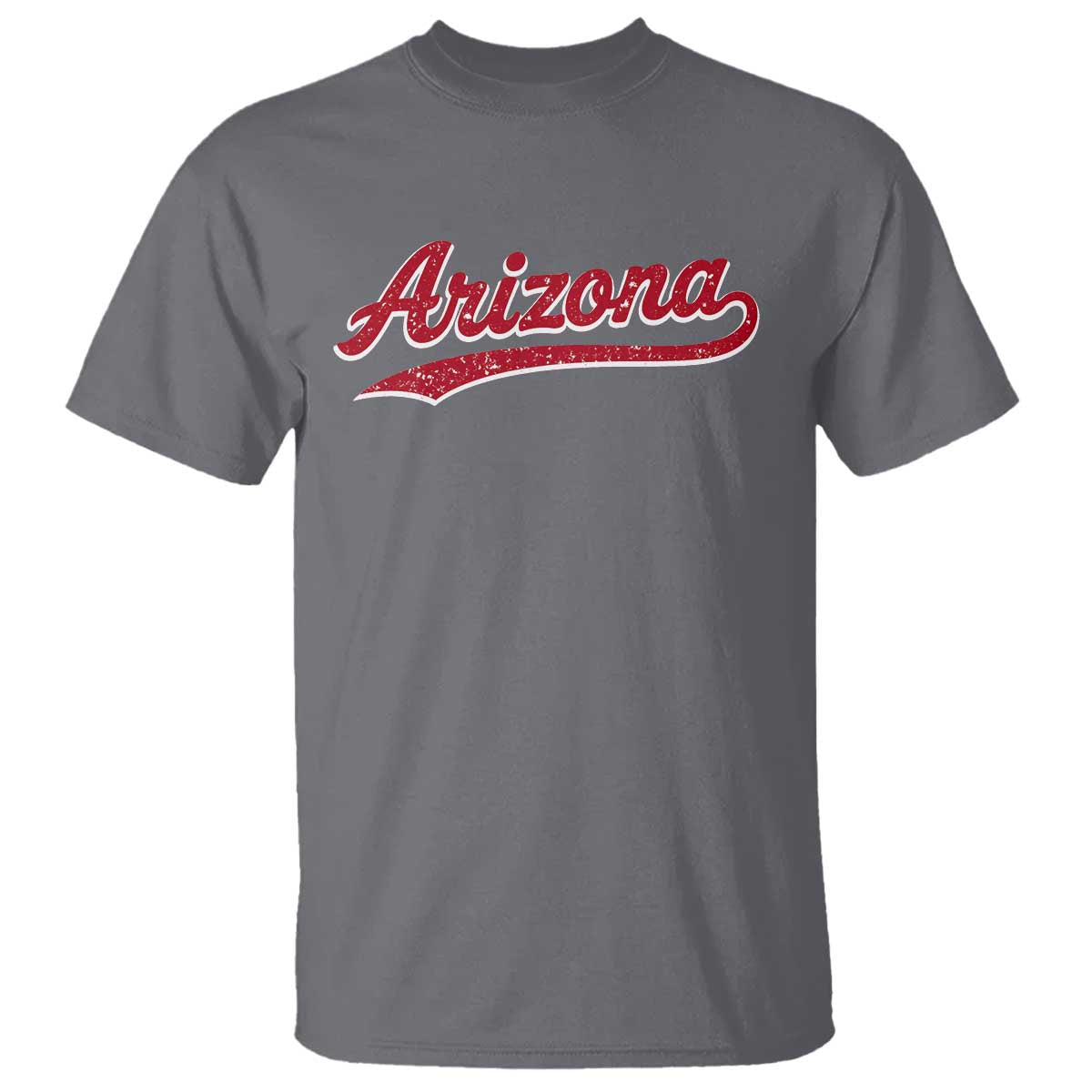 Arizona Varsity Script Classic Sports Jersey Style T Shirt TS11 Charcoal Print Your Wear