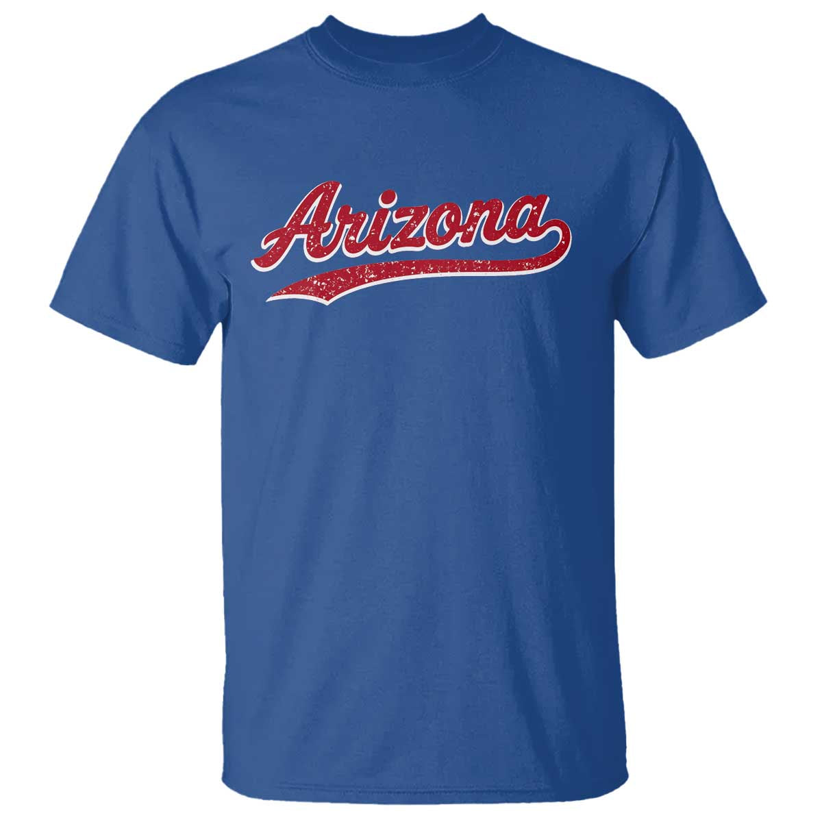 Arizona Varsity Script Classic Sports Jersey Style T Shirt TS11 Royal Blue Print Your Wear