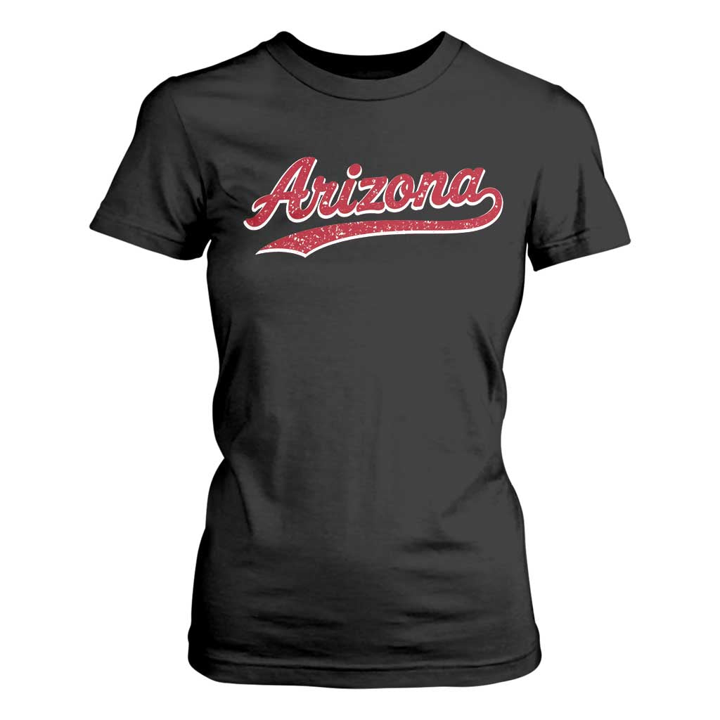 Arizona Varsity Script Classic Sports Jersey Style T Shirt For Women TS11 Black Print Your Wear