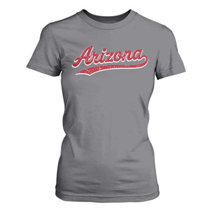 Arizona Varsity Script Classic Sports Jersey Style T Shirt For Women TS11 Charcoal Print Your Wear