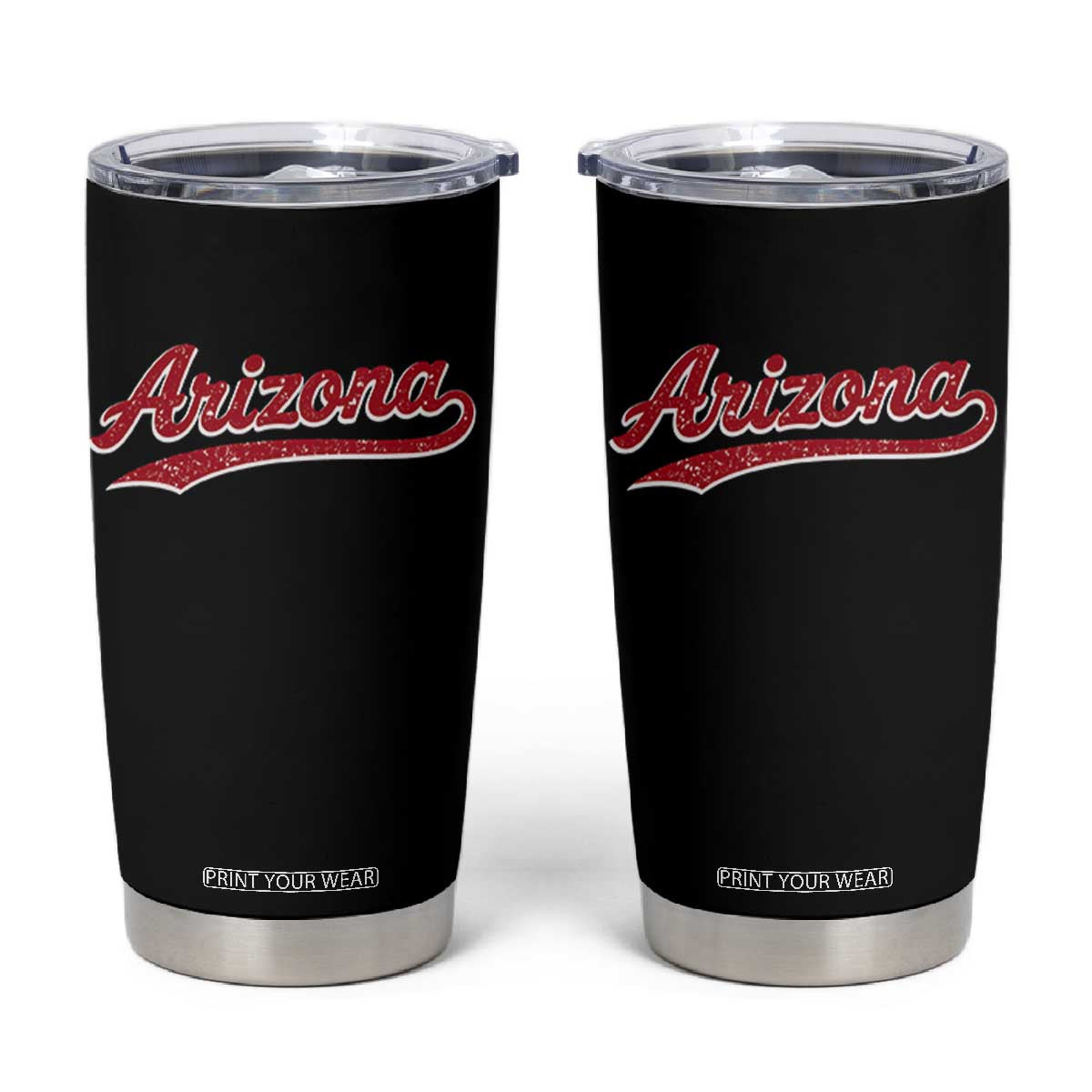 Arizona Varsity Script Classic Sports Jersey Style Tumbler Cup TS11 Black Print Your Wear