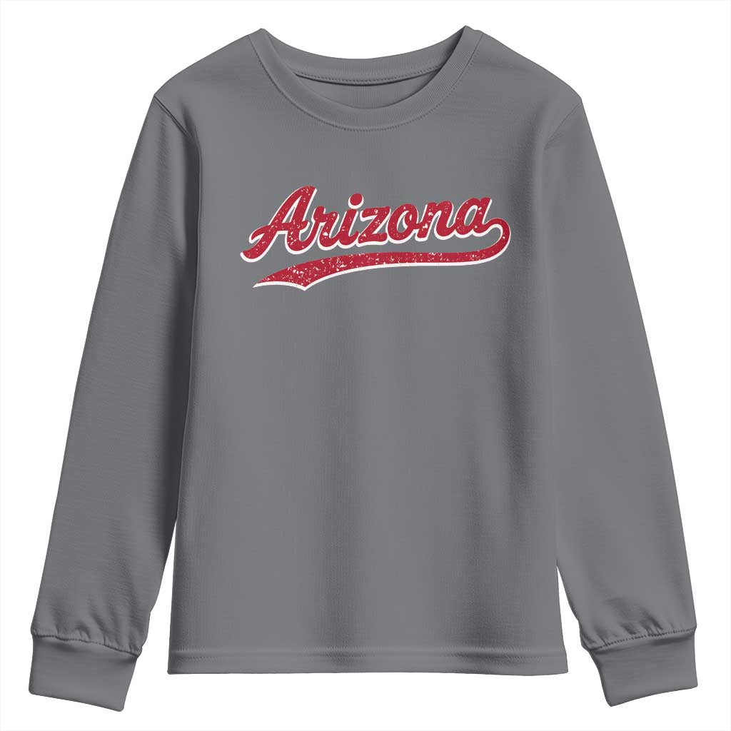Arizona Varsity Script Classic Sports Jersey Style Youth Sweatshirt TS11 Charcoal Print Your Wear
