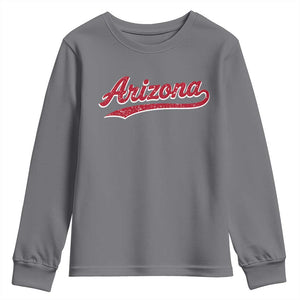 Arizona Varsity Script Classic Sports Jersey Style Youth Sweatshirt TS11 Charcoal Print Your Wear