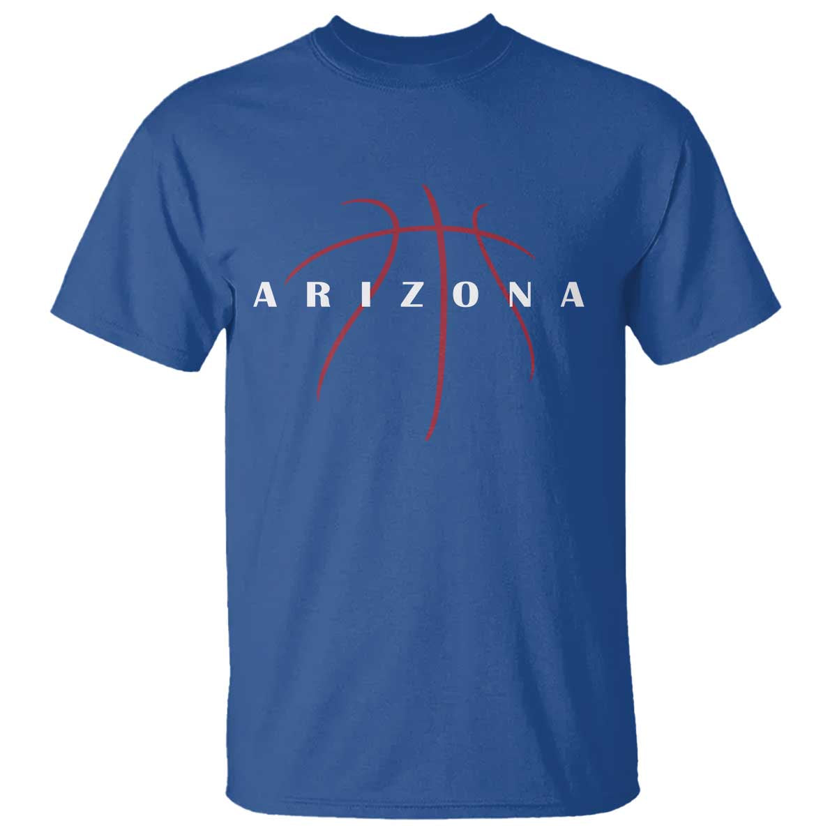 Arizona Fan Basketball Grooves Graphic AZ State T Shirt TS11 Royal Blue Print Your Wear