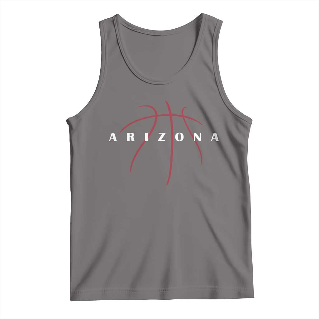 Arizona Fan Basketball Grooves Graphic AZ State Tank Top TS11 Deep Heather Print Your Wear