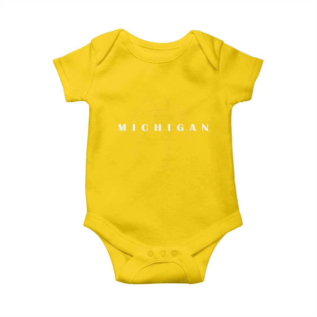 Michigan Fan Basketball Grooves Graphic MI State Baby Onesie TS11 Daisy Print Your Wear