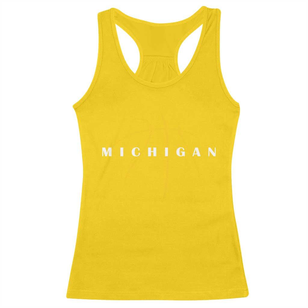 Michigan Fan Basketball Grooves Graphic MI State Racerback Tank Top TS11 Daisy Print Your Wear