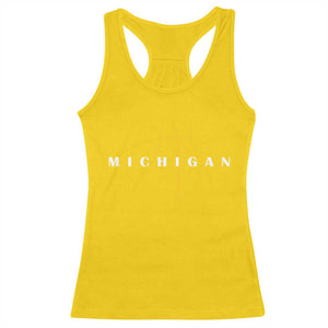 Michigan Fan Basketball Grooves Graphic MI State Racerback Tank Top TS11 Daisy Print Your Wear