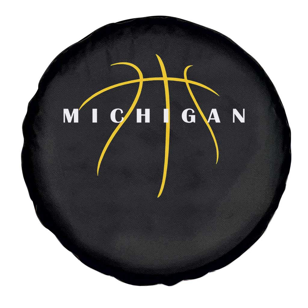 Michigan Fan Basketball Grooves Graphic MI State Spare Tire Cover TS11 Print Your Wear