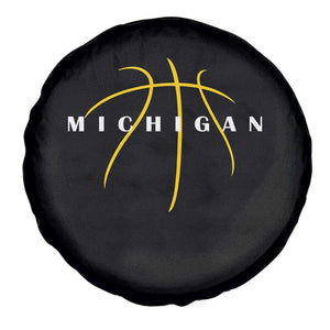Michigan Fan Basketball Grooves Graphic MI State Spare Tire Cover TS11 Print Your Wear