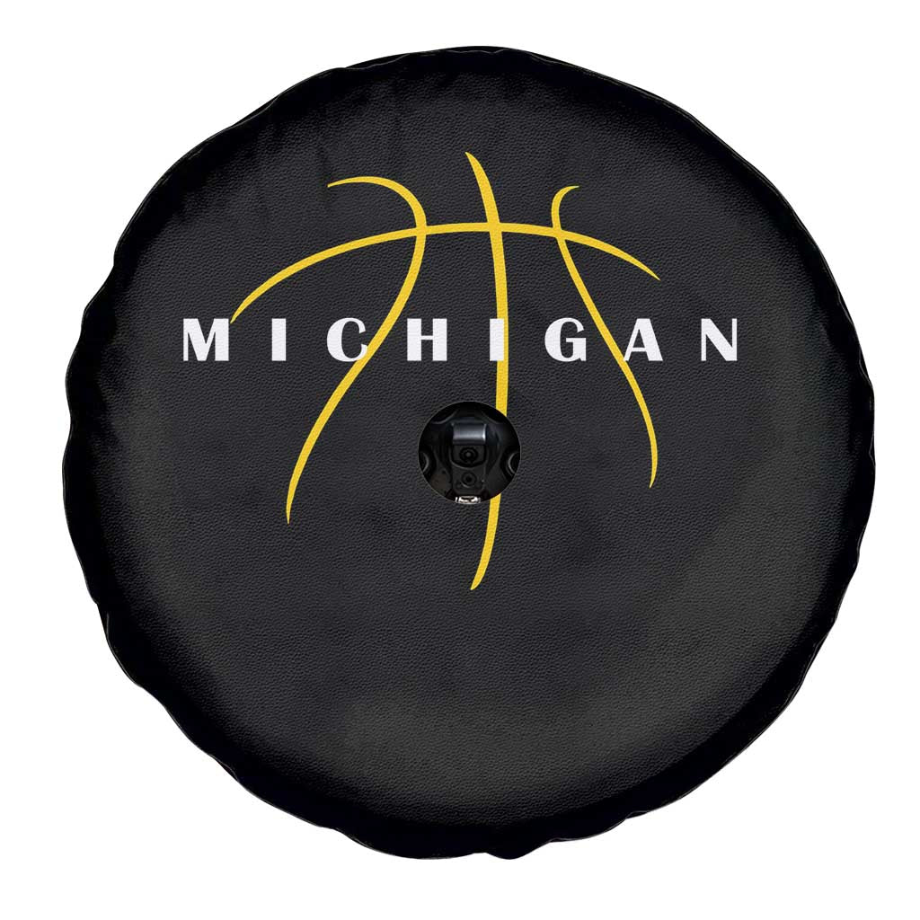 Michigan Fan Basketball Grooves Graphic MI State Spare Tire Cover TS11 Print Your Wear
