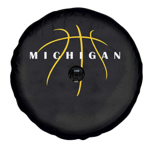 Michigan Fan Basketball Grooves Graphic MI State Spare Tire Cover TS11 Print Your Wear