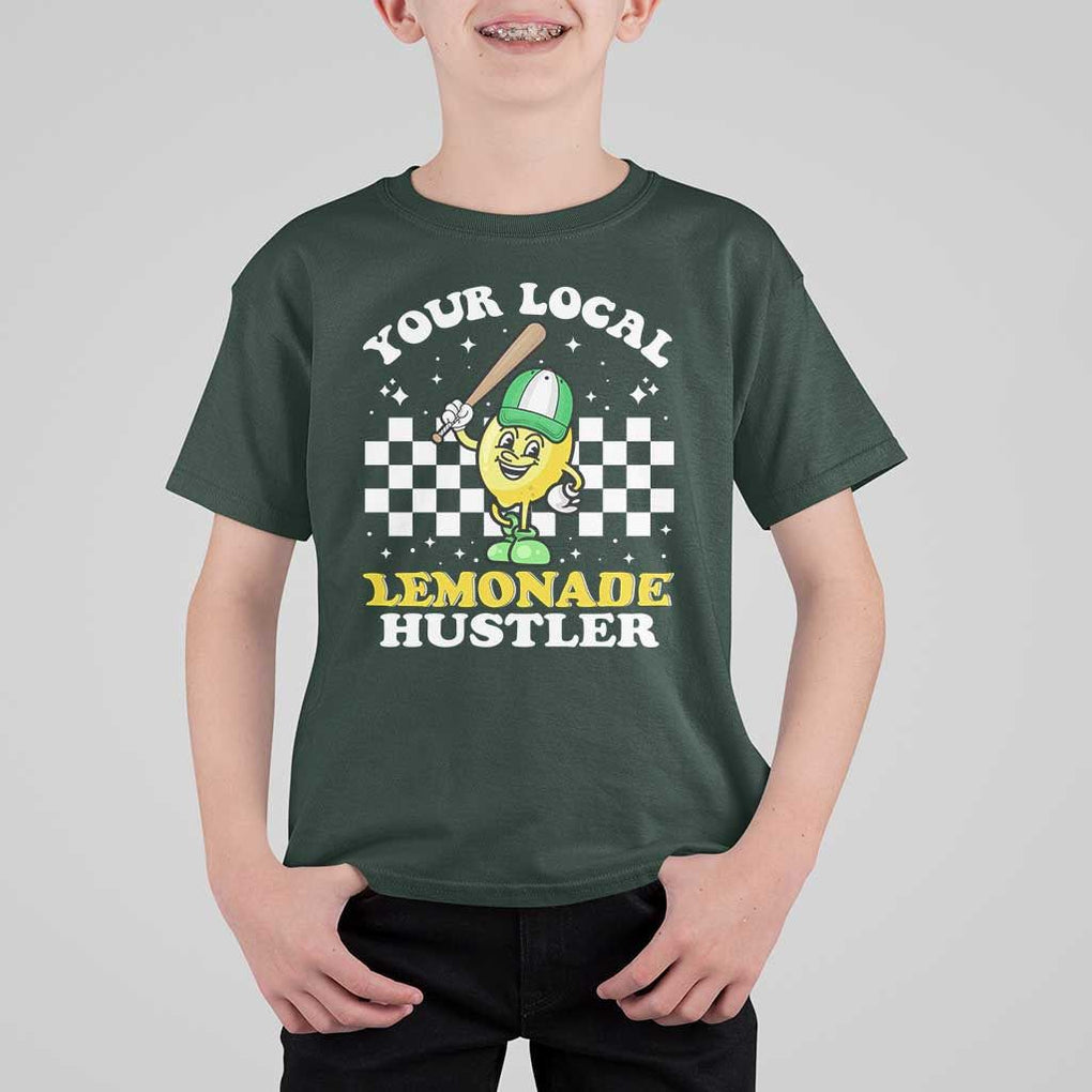 Funny Stand Boss Ceo T Shirt For Kid Your Local Lemonade Hustler TS11 Dark Forest Green Print Your Wear