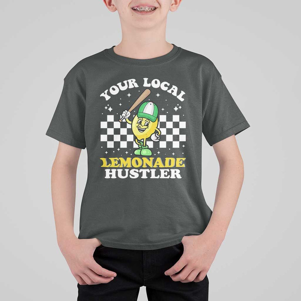 Funny Stand Boss Ceo T Shirt For Kid Your Local Lemonade Hustler TS11 Dark Heather Print Your Wear