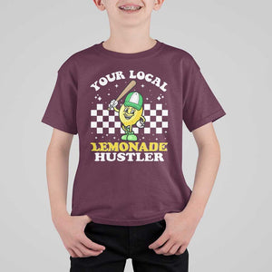 Funny Stand Boss Ceo T Shirt For Kid Your Local Lemonade Hustler TS11 Maroon Print Your Wear