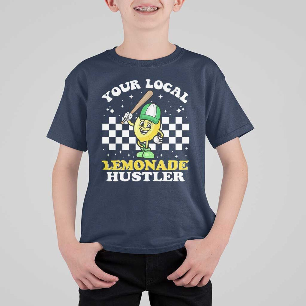 Funny Stand Boss Ceo T Shirt For Kid Your Local Lemonade Hustler TS11 Navy Print Your Wear