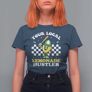 Funny Stand Boss Ceo T Shirt For Women Your Local Lemonade Hustler TS11 Navy Print Your Wear