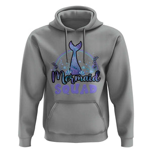 Mermaid Squad Hoodie Birthday Party Girl B-Day Ocean TS11 Sport Gray Print Your Wear