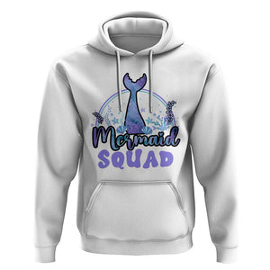 Mermaid Squad Hoodie Birthday Party Girl B-Day Ocean TS11 White Print Your Wear
