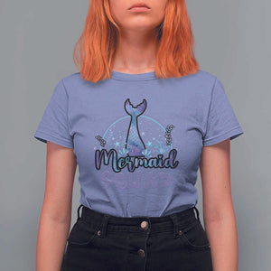 Mermaid Squad T Shirt For Women Birthday Party Girl B-Day Ocean TS11 Violet Print Your Wear