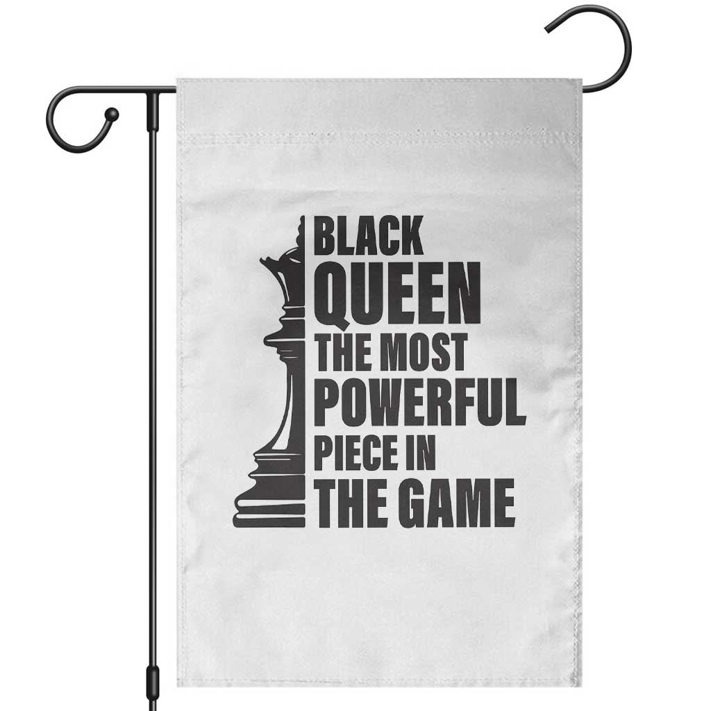 Chess Lover Garden Flag Black Queen The Most Powerful Piece In The Game Checkmate TS11 White Print Your Wear