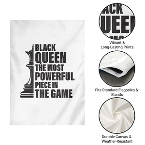 Chess Lover Garden Flag Black Queen The Most Powerful Piece In The Game Checkmate