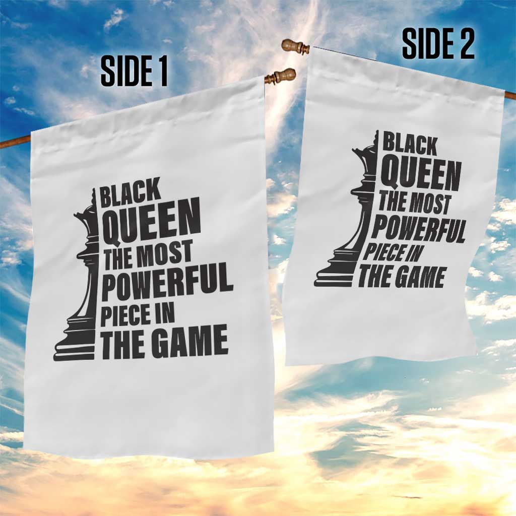 Chess Lover Garden Flag Black Queen The Most Powerful Piece In The Game Checkmate