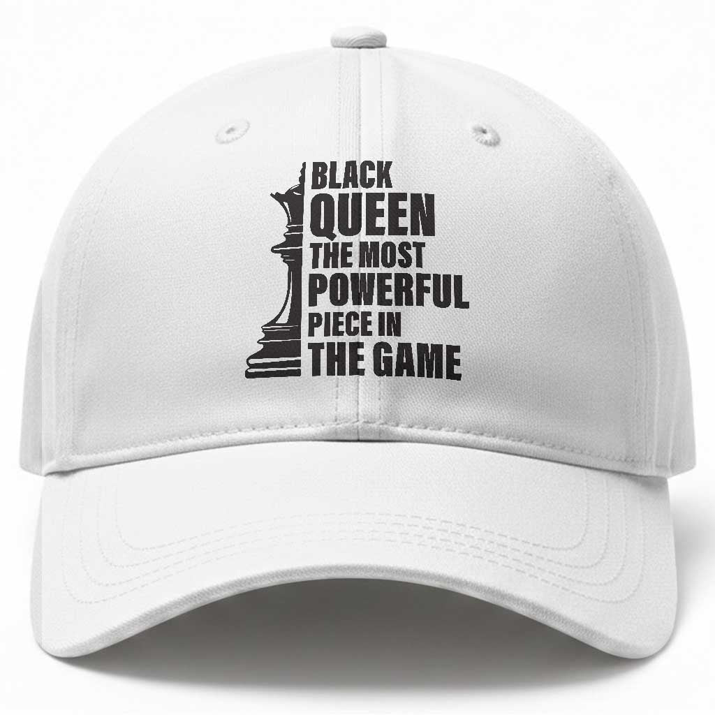Chess Lover Baseball Cap Black Queen The Most Powerful Piece In The Game Checkmate