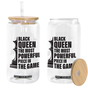 Chess Lover Glass Can Black Queen The Most Powerful Piece In The Game Checkmate